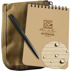 RITE IN THE RAIN 946T-KIT ALL-WEATHER UNIVERSAL SPIRAL NOTEBOOK KIT TAN