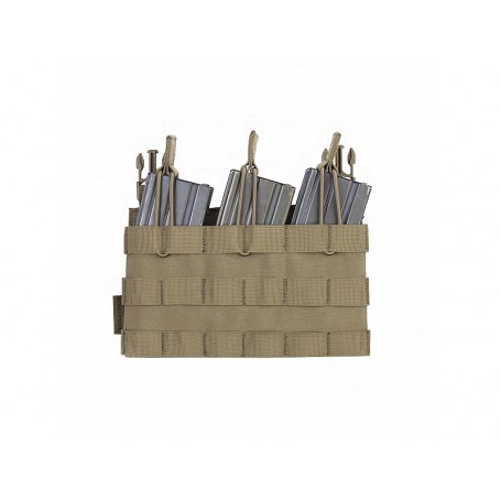 WARRIOR ASSAULT SISTEM REMOVABLE TRIPLE MOLLE OPEN POUCH PANEL FOR THE RPC