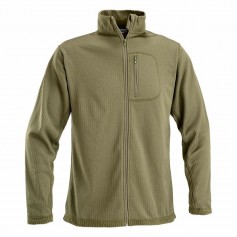 OPENLAND THERMAL SHIRT WITHPOCKET, FULL ZIP AND MESH UNDER ARMPIT